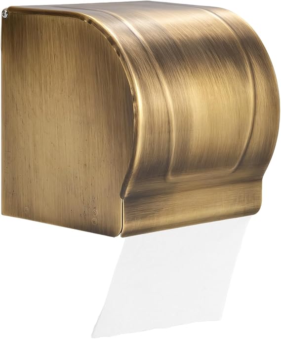 Toilet Paper Holder, Roll Paper Holder Wall Mounted Waterproof Holder Cat Proof Toilet Cover Stainless Steel Bathroom, Bathroom Roll Rack