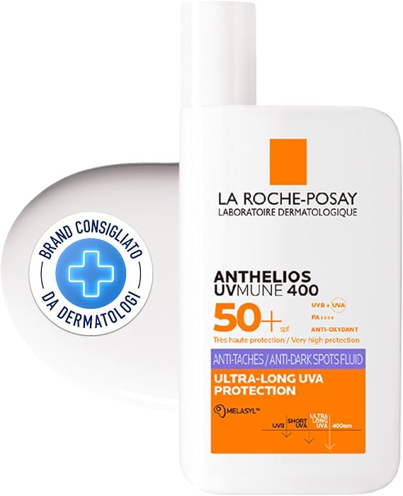 La Roche-Posay Anthelios Uvmune HEVL+ Anti Dark Spots Fluid SPF 50+ Koyu Leke Karşıtı Yüz Güneş Koruyucu 50 ml