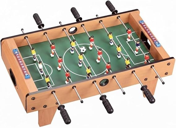 Ahşap Ayaklı Langırt Masası, Profesyonel Masa Futbolu Oyunu, Çocuklar ve Yetişkinler için, 68x36x25 CM