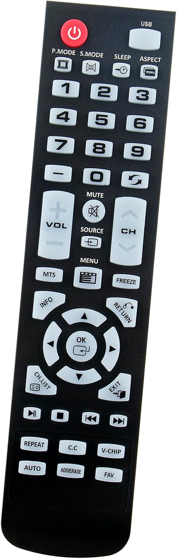Universal Replace TV Remote Suits for Element HD Smart Television ELEFT506 ELST3216H ELEFT326 ELEFT407 ELEFT222 ELEFT426 ELEFT195 ERC001NS ELEFT2416 XHY-353
