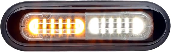 Whelen T Series Duo Lighthead - Surface Mount - Amber/White