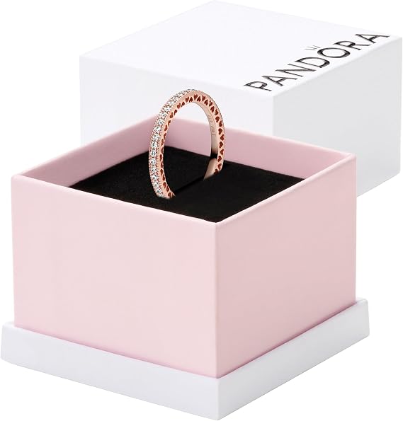 Pandora Hearts Of Pandora Ring PANDORA Rose Clear Cubic Zirconia Size 9