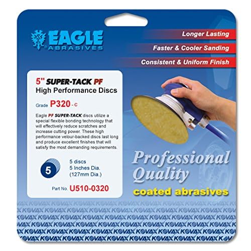 Eagle U730-0080 3 inch SUPER-TACK PF Premium Discs - Grit P80 - (Job-Pak) - 10 Discs/Pack