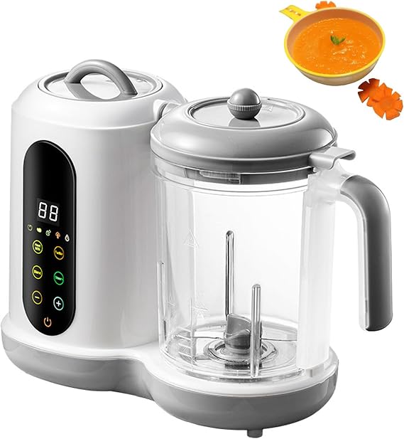 Baby Food Processor - Auto Steamer, Blender, and Puree Maker with Touch Screen & Self-Cleaning, BPA-Free for Homemade Meals
