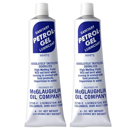 Petrol-Gel Food Grade Equipment Lubricant NSF - Premium Mineral Oil for Food Grade Grease Applications, Commercial Multipurpose - Pack of 2