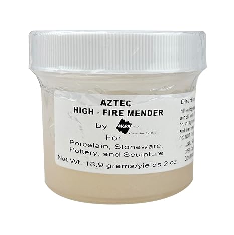 Aztec High Fire Mender For Ceramic And Porcelain Repairs that Can Be Refired And Glazed (Pkg/1)