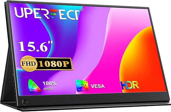 UPERFECT Portable Monitor 156 Zoll 1920x1080 Full HD IPS Matt Bildschirm