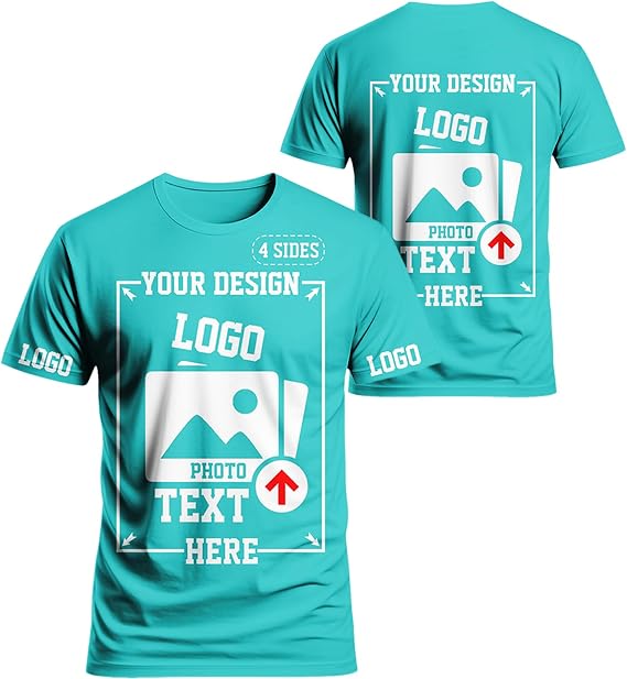 Custom T Shirts for Man Add Your Own Text Logo Photo Unisex Customized T Shirts Design Personalized Shirt Tee