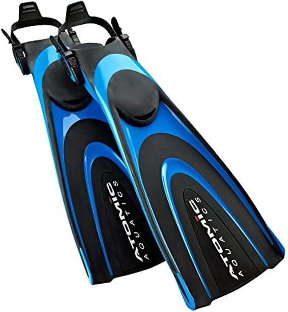 Atomic Aquatics Blade Fin for Scuba Diving and Snorkeling Fin, Medium, Blue