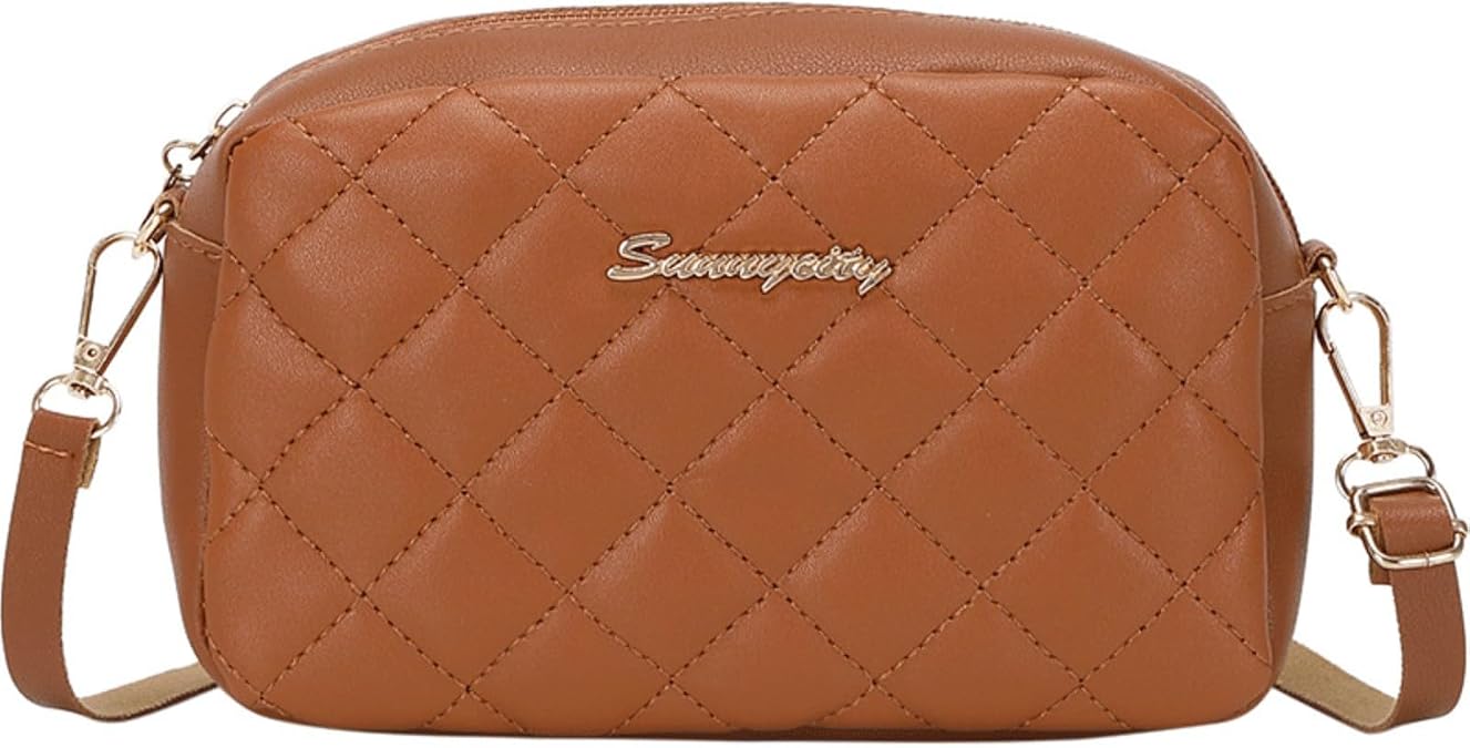Quilted Crossbody Bags for Women Crossbody Purse Small Fashion Handbag with Top Handle Stylish Shoulder Bag