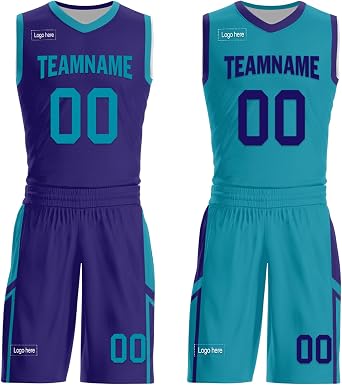 Mens Reversible Basketball Jersey Custom Basketball Uniform for Youth Athletic Practice Sport Shirts Team Name Number Logos
