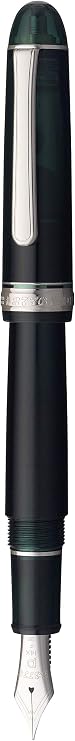 Platinum Fountain Pen #3776, Century Rhodium Laurel Green, Fine Point, PNB-18000CR #41-2, Product Size: 5.5 x 0.6 inches (139.5 x 15.4 mm), Fine, 0.7 oz (20.5 g)