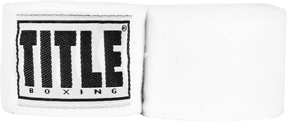 Title Boxing Elastic Mexican Hand Wrap, White, 180"