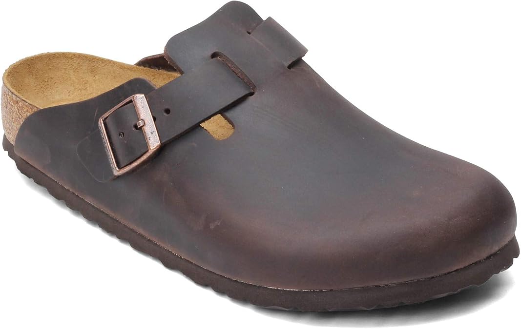 Birkenstock Unisex Boston Clog,Habana Oiled Leather,44 M EU
