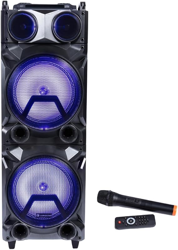 Generic Longstar LP-FY212 2x 12"" 8000W Sound System PA DJ Bluetooth Speaker