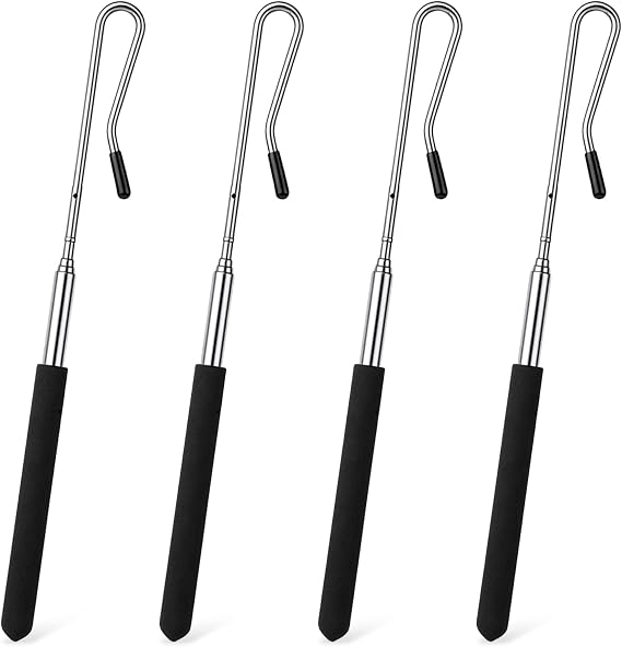 4 Pcs Adjustable Puppet Handles Arm Control Rod, 8-21 Inch Extendable Puppet Stick Metal Puppets Rod Accessory for Small and Large Puppets