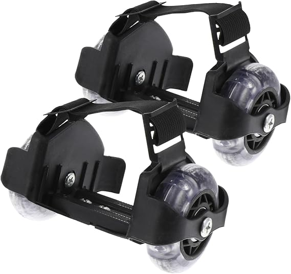 Heel Rollers with Cool Flashing Skating Wheels Adjustable Size Skating Shoes for Kids Durable Light-up Roller Skates for Outdoor Fun