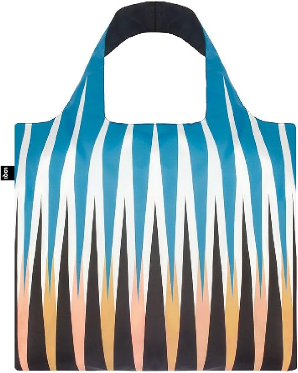 LOQI Echo Backgammon Reusable Shopping Bag, Multicolor