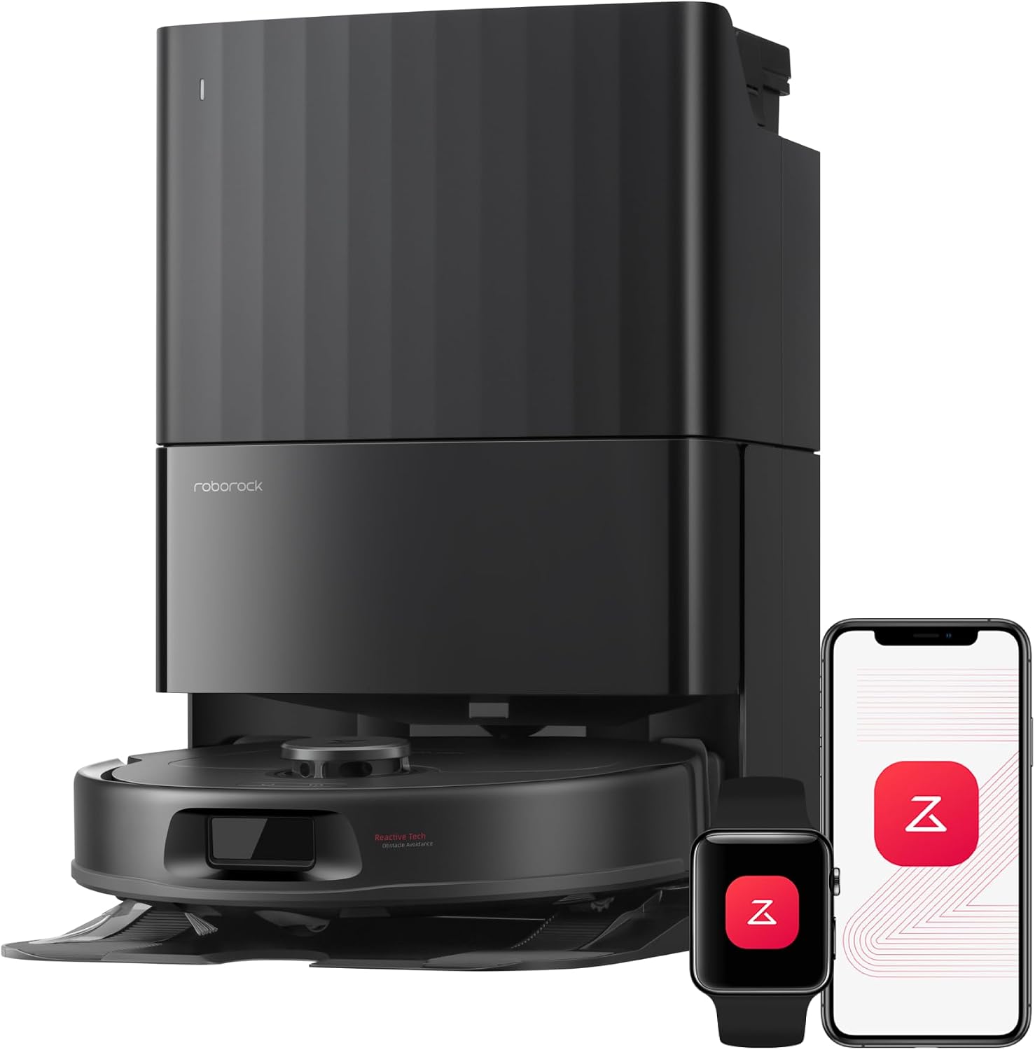 roborock Qrevo S Pro Robot Vacuum Cleaner with Mop, 18,500 Pa Suction, Upgraded from QV 35S, Anti-Tangle, Smart Obstacle Avoidance, Custom Carpet Strategy, 75°C Mop Self-Cleaning, All-in-One Dock