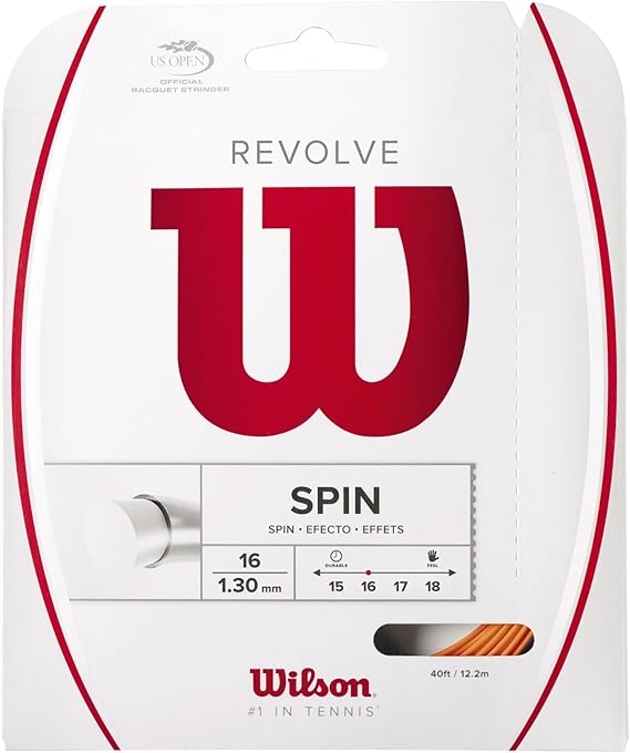WILSON Revolve 16 Tennis String - Set, Orange