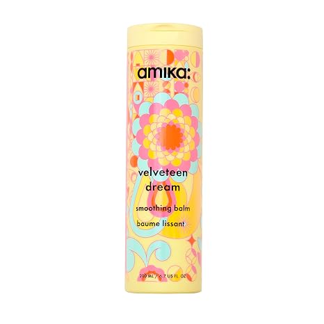 amika velveteen dream smoothing balm | tames frizzy hair, styling cream with heat protection & UV filters