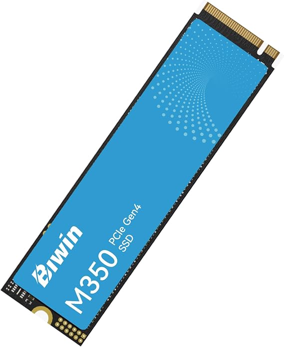 Biwin M350 2TB SSD M.2 Type 2280 PCIe Gen4×4 Maximum Read Speed: 5200MB/s Read: 5200MB/s, Write: 4800MB/s Internal SSD High Durability PS5/PS5 Pro Operation Confirmed Manufacturer