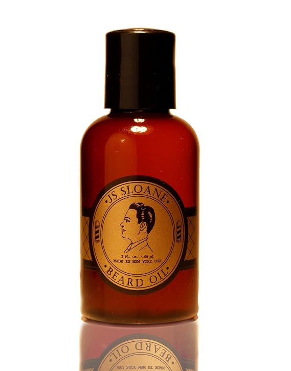 JS Sloane Beard Oil for Men Conditioning & Moisturizing Beard Oil, Promotes Healthy Growth, Softens & Adds Shine, Vitamin E & Lavender Formula, 2 oz