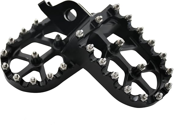 For For KX For KLX For KXF 250 450 250F 450F 250X 450X 450R 2006 2007-2021 Motocross CNC Aluminum Rests Pedals Footpegs Foot Pegs(1)