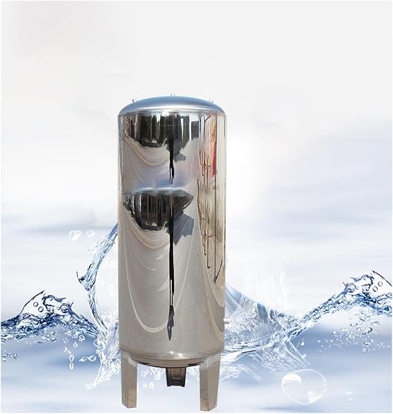 Large Capacity Vertical Well Water Pressure Tank, 60 100 160 200 250 300 L Stainless Steel Pressure Tank Installation Kit for Well Pump, Pressurized Water Storage Tank(26.4GaL/100L(95x40cm/37.4x15.7in