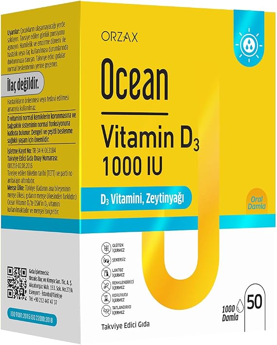 Ocean Vitamin D3 Drop 1000 IU 50ml