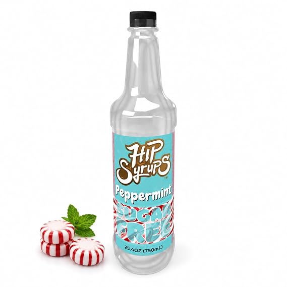 Hip Syrups Sugar Free Peppermint Syrup, 25.4 fl oz