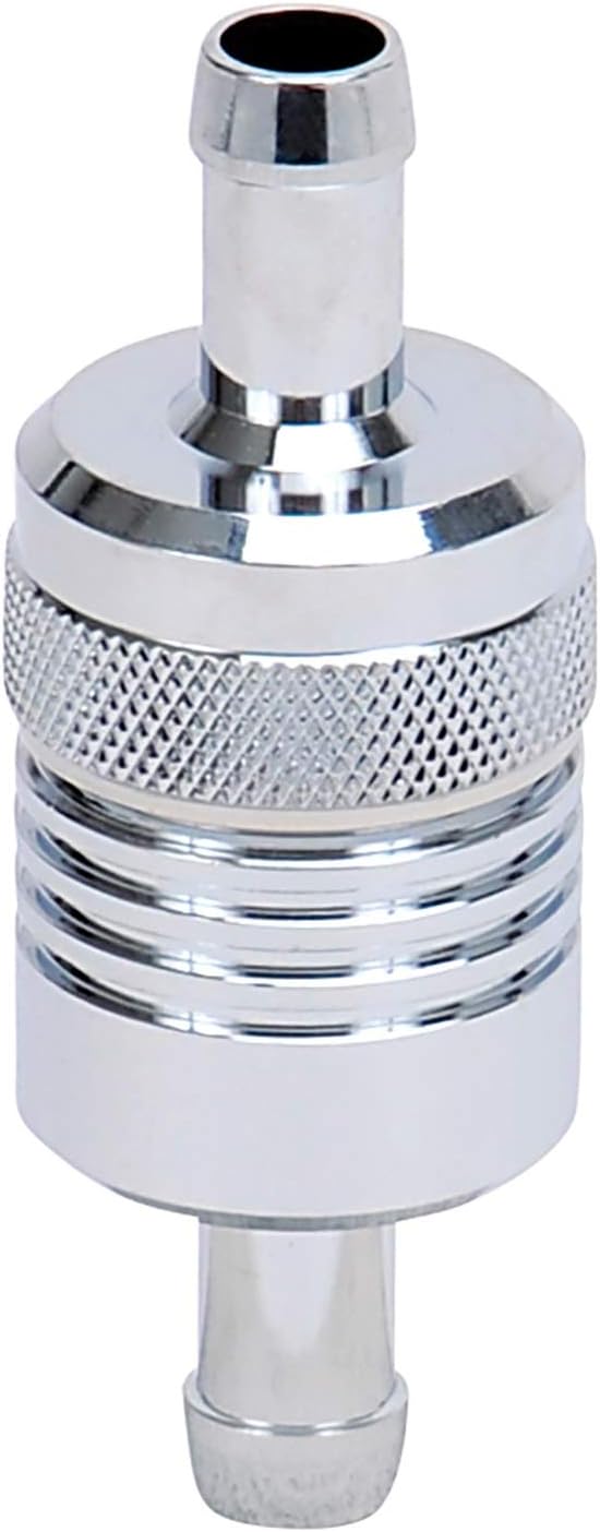 Edelbrock Russell 645120 Chrome Aluminum Street Fuel Filter