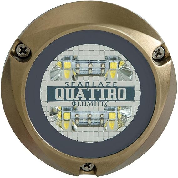 Lumitec 101510, LED Underwater Light, SeaBlaze Quattro Underwater Light,