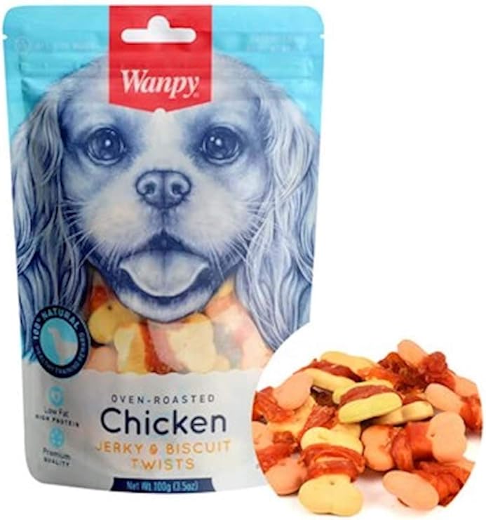 Wanpy Biscuit Chicken Wrapped Dog Award 100 gr