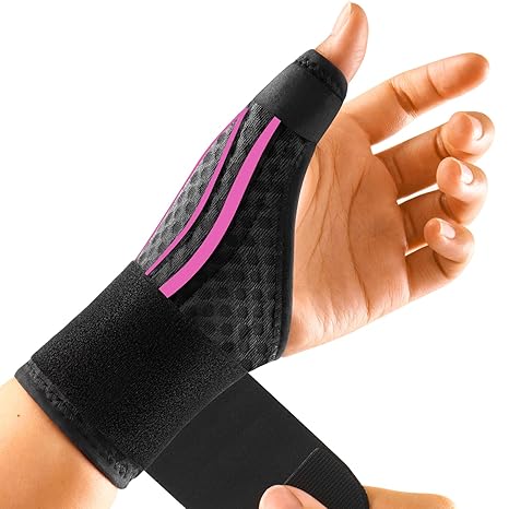 FREETOO Breathable Thumb Support for Arthritis.Thumb Splint Right Left | Open-Palm,Thumb Spica Splint,Wrist Thumb Brace,de Quervain syndrome,Sprain,Tendinitis,Trigger Finger;Sleeping,Working,Typing
