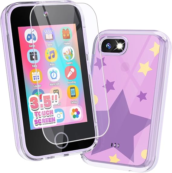Joyjam 3.5'' Touchscreen Kids Smart Phone, Kids Phone for Girls 3-8, Purple