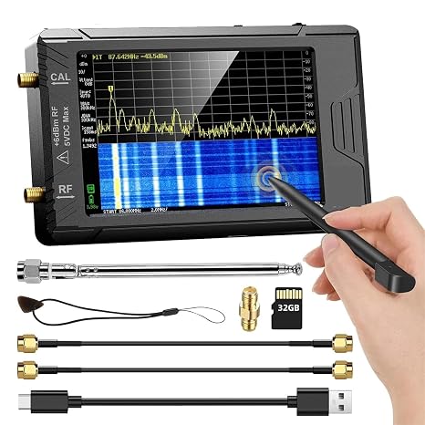 Spectrum Analyzer, ULTRA 4" Display Spectrum Analyzer 100kHz To 5.3GHz With 32GB Card Version V0.4..1 New Handheld