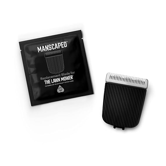 MANSCAPED The Lawn Mower Electric Groin Hair Trimmer Ceramic Blade Head Refill, Hygienic Snap-In Trimmer Replacement Cartridge, Electric Clipper Blade for Models 2.0, 3.0, 4.0, (1 Pack)