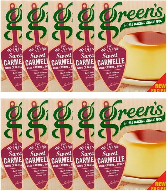 Caramel Dessert Mix Bundle - Green’s Sweet Carmelle 70g (Pack of 10)