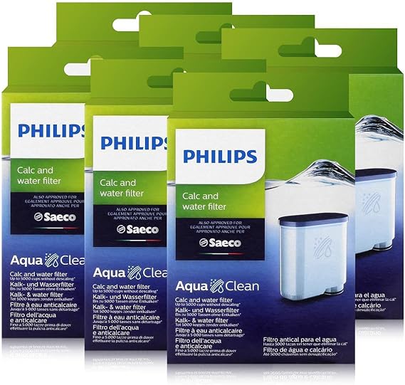 Philips CA6903/10 AquaClean Water Filter for Saeco Philips Machines (Pack of 6)