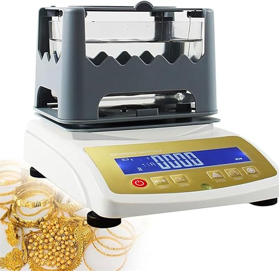 Professional Precious Metal Verifier, Gold Purity Testing Machine - Solid Density Meter & Karat Scanner, 0.01g Accuracy, Non-Destructive Testing, for Gold, Silver, Palladium, Platinum