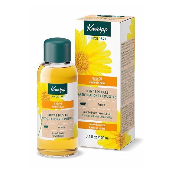 Kneipp Joint & Muscle Arnica Bath Oil - Good for Achy Joints & Post-Workout Recovery - Vegan - 3.38 fl oz - Up to 10 Baths