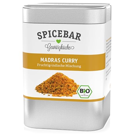 Spicebar Madras Curry Powder Fruity Indian Curry Sauce Organic (1 x 85g)