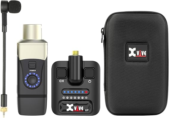 Xvive U7 Saxophone and Trumpet Wireless System with 2.4GHz Transmitter and Receiver