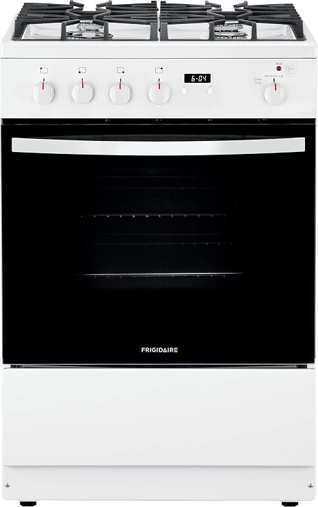 Frigidaire 24 in. 1.9 Cu. Ft. Gas Range in White with Continuous Cast Iron Grates, ADA Compliant