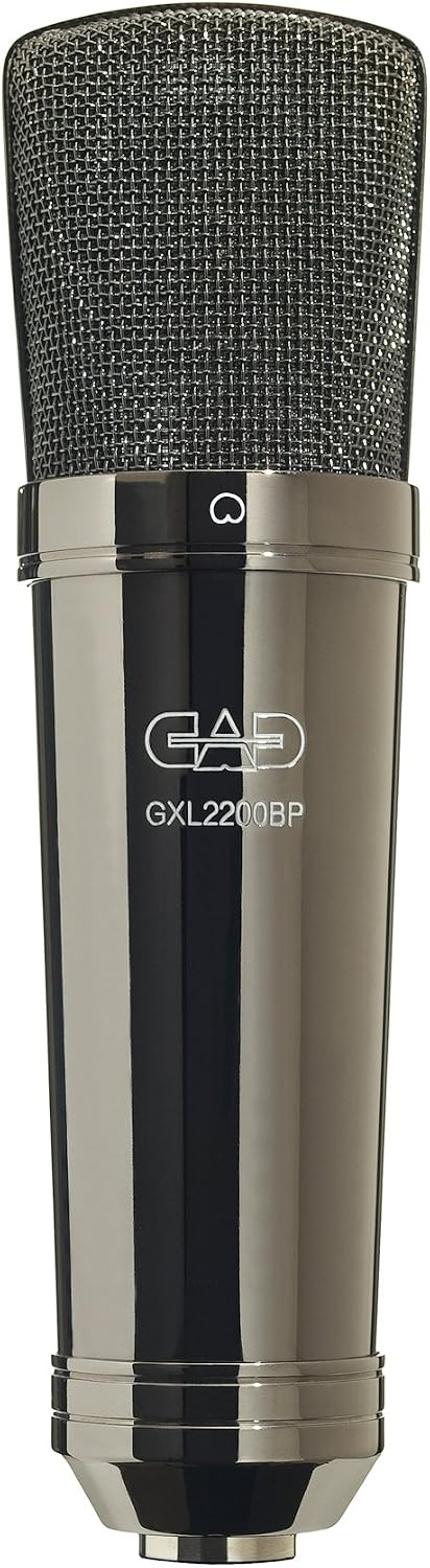 CAD Audio GXL2200BP Large Diaphragm Cardioid Condenser Microphone, Black Chrome Finish