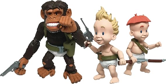 Boss Fight Studio Sam & Max: Rubber Pants Commandos Deluxe Action Figure Set, Multicolor