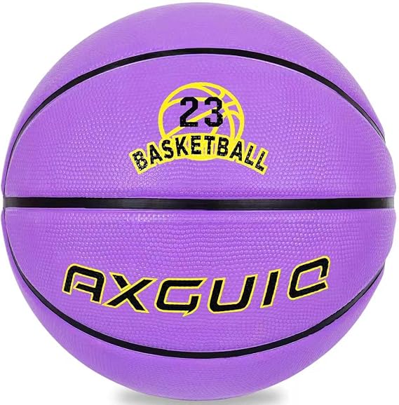 Kids Youth Adult Size 3/4/5/6/7 Basketball Thickened Rubber Outdoor Colorful 22/25.5/27.5/28.5/29.5" for Play Game Gifts (Deflated)