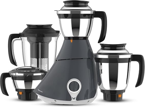 Butterfly Matchless Mixer Grinder 4J, 110 V, Grey, 550 Watts