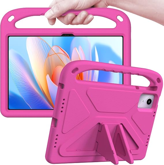 ATOOZ for Lenovo Tab M11 /Tab K11 Case 11-inch 2024, Kids Case Cover with Shockproof Handle Stand for Lenovo M11 Tablet (TB330FU / TB330XU) Tablet (Rose)